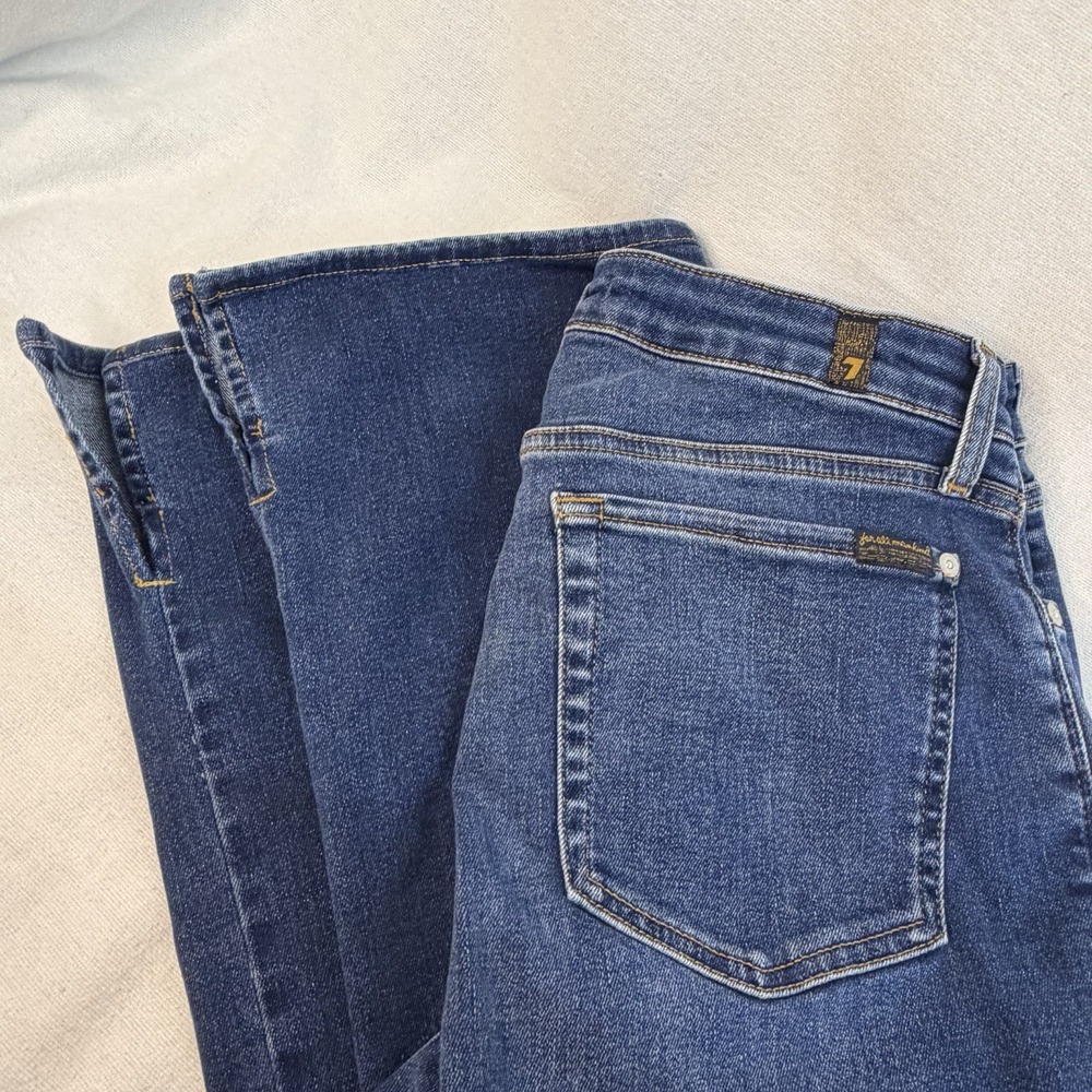 7 For All Mankind Women's Split Hem Kick Flare Bootcut Jeans Size 30